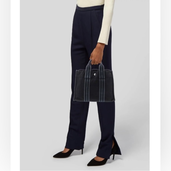 HERMES Fourre-tout CANVAS BAG PM ❣️ - Picture 2 of 6